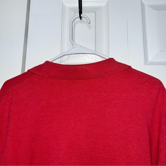 Polo Ralph Lauren Men’s L Red LS Shirt Green Pony‎ Logo Preppy Y2K Classic Fit - Picture 5 of 10